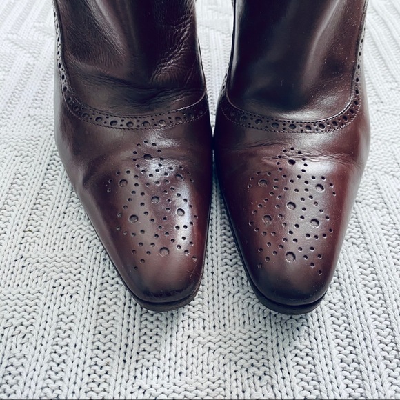 Ralph Lauren purple label chestnut knee high boots - Picture 3 of 14